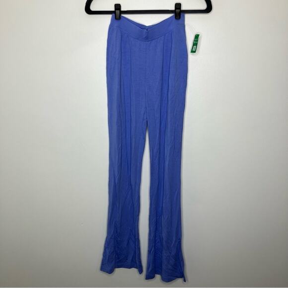 NWT GAP Tencel Modal Supersoft Split Flare Pants Blue XS - Picture 2 of 5